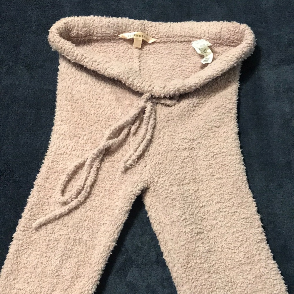 Blush pink fuzzy pants ladies xs could fit youth as well.